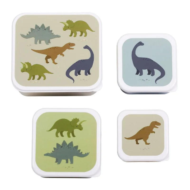 A Little Lovely Company Lunch & Snack Box Set: Dinosaurs