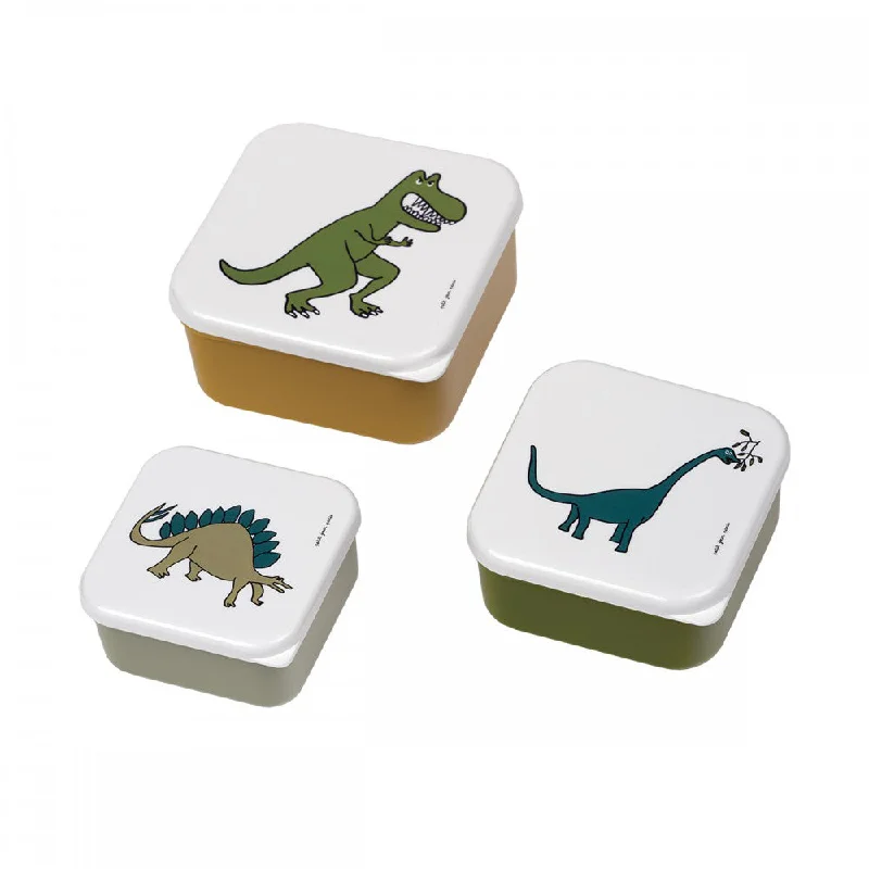 Petit Jour Paris Set of 3 Lunch Boxes Les Dinosau