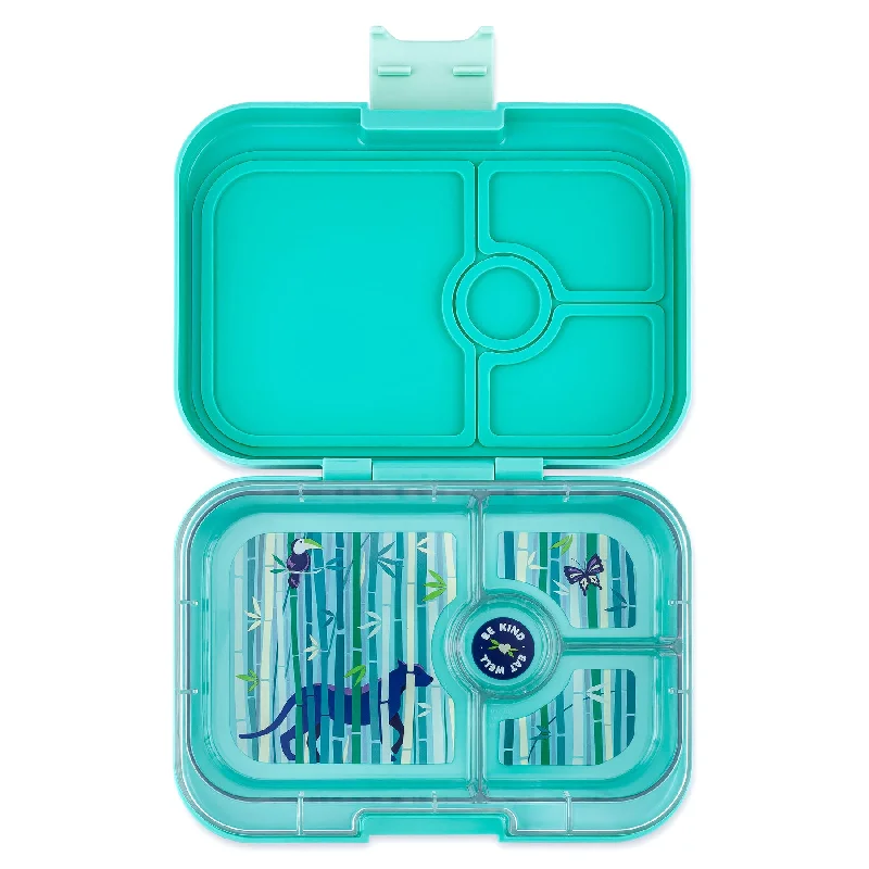 Yumbox Panino - 4 Compartment Lunch Box - Tropical Aqua Panther