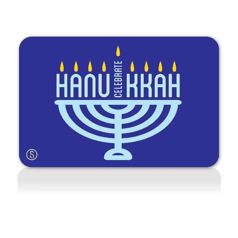 eGift Card | Happy Hanukkah | Blue