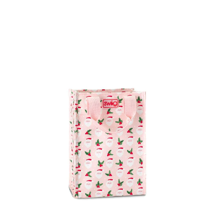 Holly Jolly Reusable Gift Bag Tall