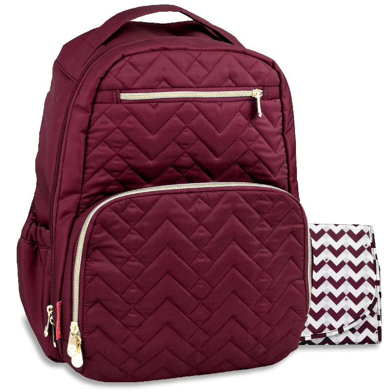 Fisher-Price Signature Morgan Backpack Diaper Bag - Burgundy