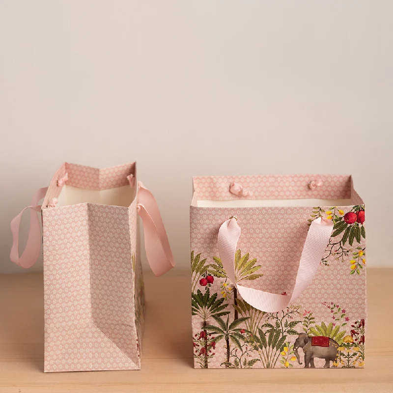 Pink Mughal Magnificence Gift Bag - Set of 5