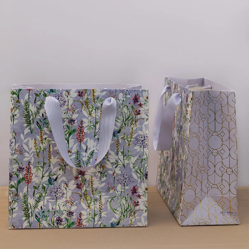 Dainty Blossoms Lilac Gift Bag - Set of 5