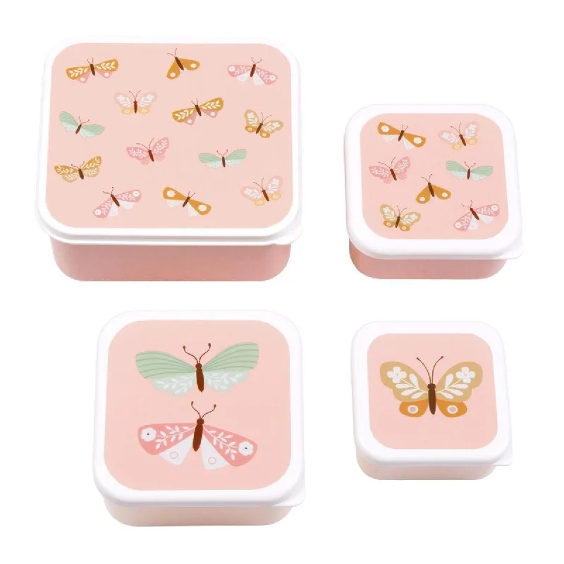 A Little Lovely Company Lunch & Snack Box Set: Butterflies