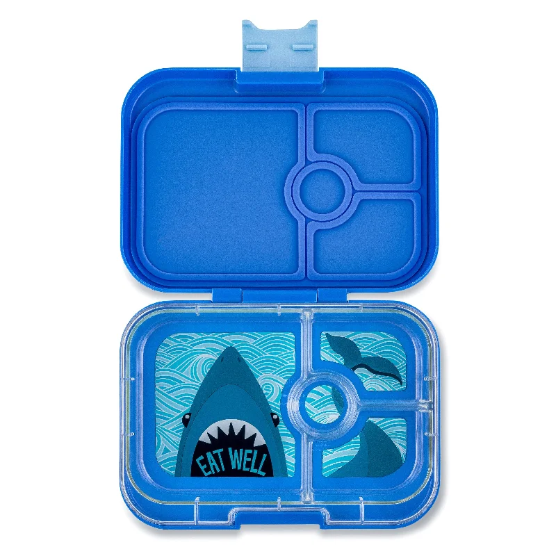 Yumbox Panino 4-Compartment Lunch Box - True Blue Shark