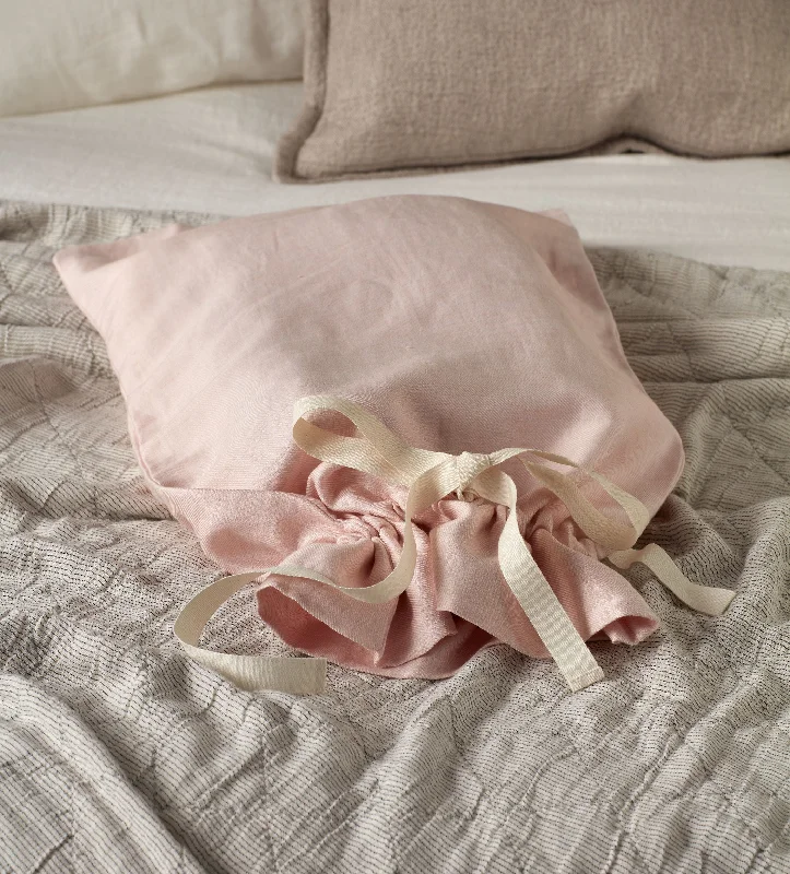 Blush Pink Bobby Cotton Linen Storage Bag