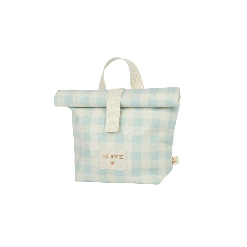 nobodinoz Sunshine Eco Lunch Bag Opaline Vichy