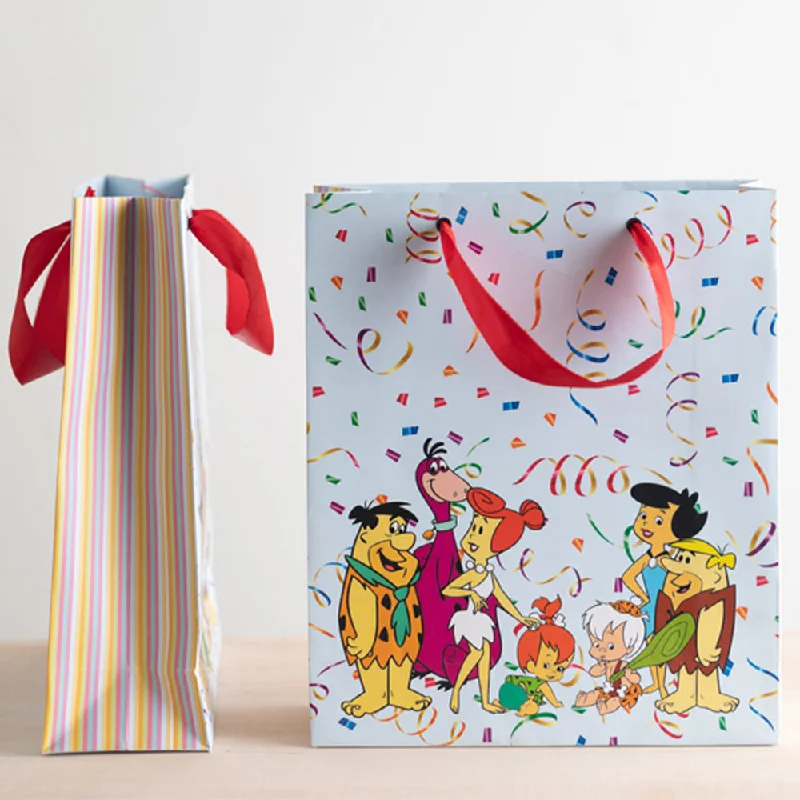 Blue Meet The Flintstones Kids Paper Bag - Set of 5