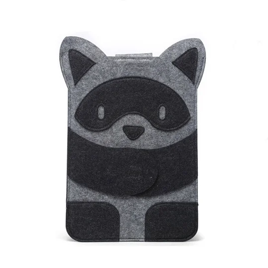 Peaceful Raccoon Wool Laptop Sleeve