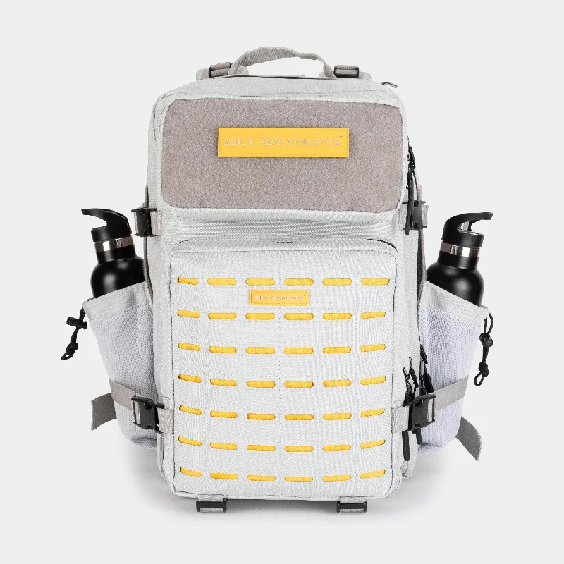 Large Grey & Yellow Gym Backpack