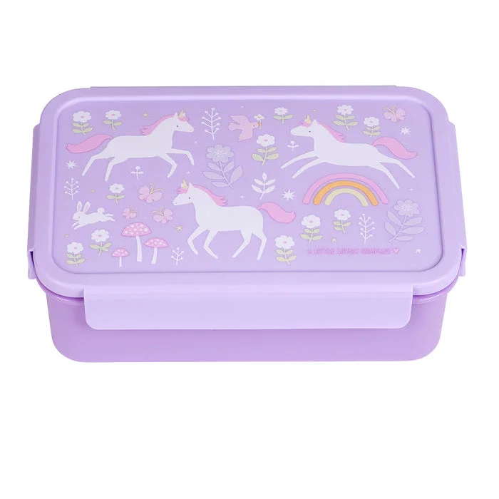 A Little Lovely Company Bento Lunch Box: Unicorn Dreams