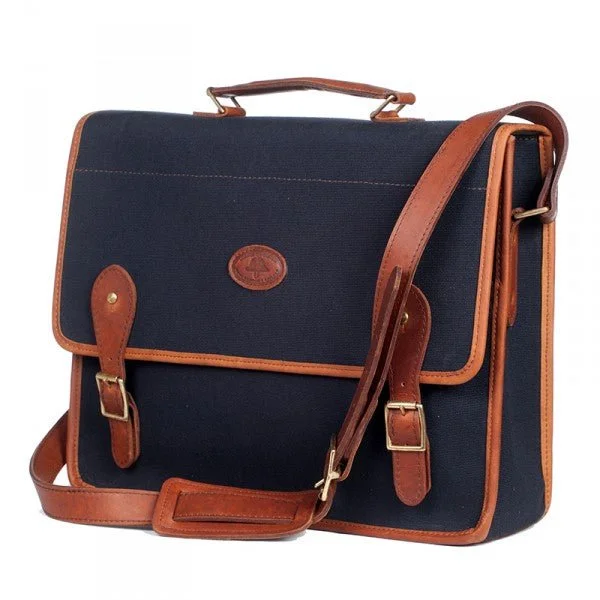 Melvill & Moon Canvas Mombasa Mail Bag | Black