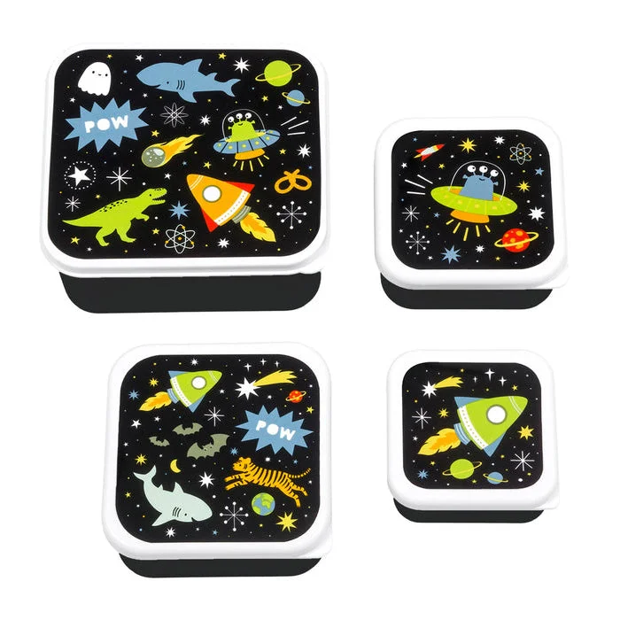 A Little Lovely Company Lunch & Snack Box Set: Galaxy