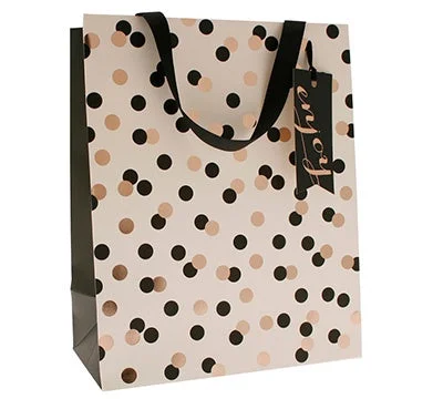 Gift Bag - Confetti Black/ Gold