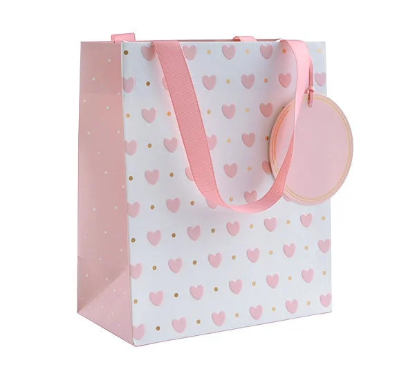 Gift Bag - Hearts and Dots