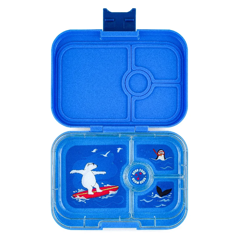 Yumbox Panino 4-Compartment Lunch Box - Surf Blue Polar Bear