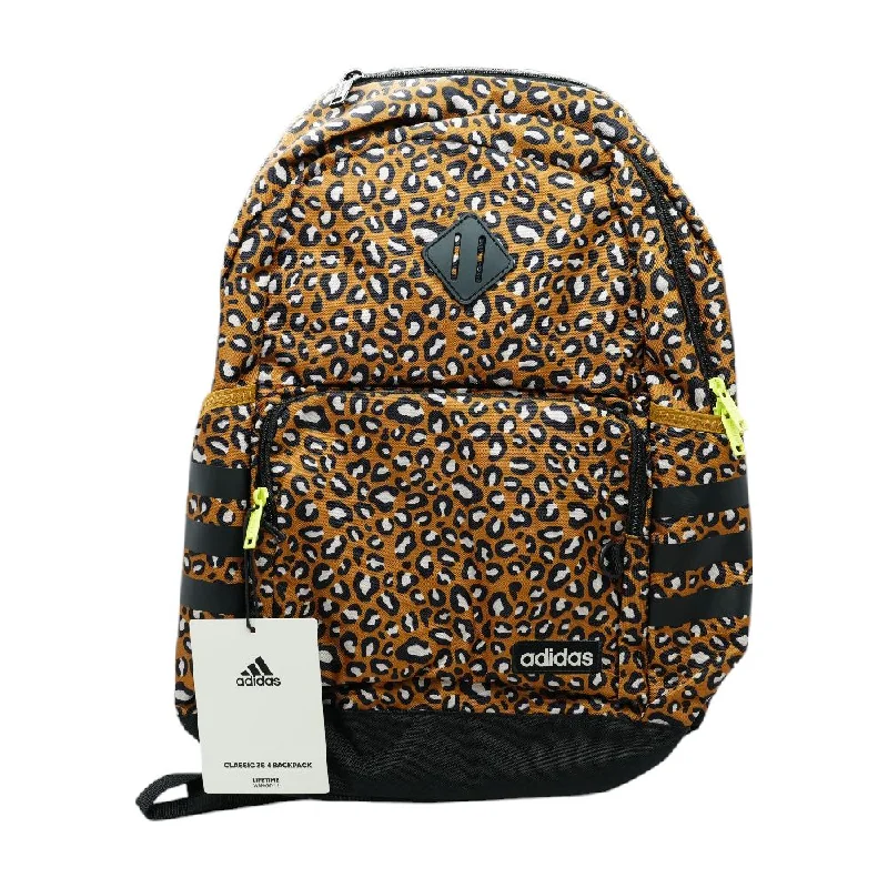 Brown Animal Print Backpack