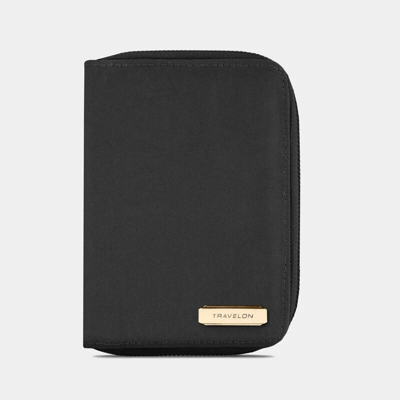 Travelon RFID Blocking Passport Zip Wallet