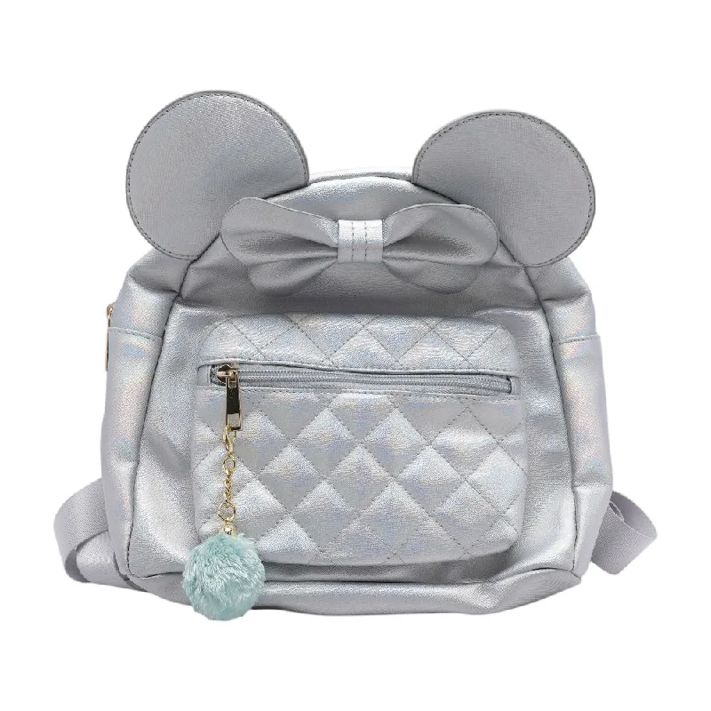 Silver Mini Backpack