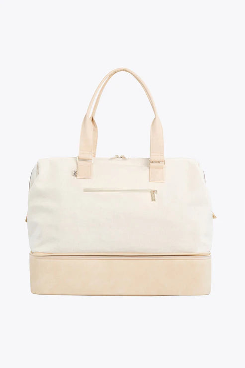 The Convertible Weekender in Beige