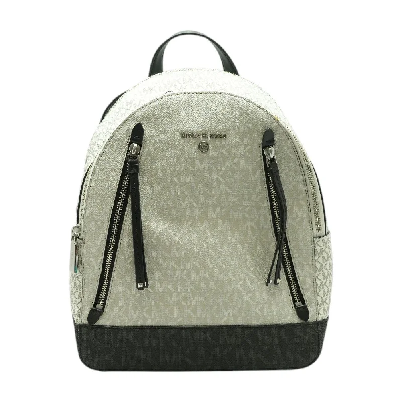 White Graphic Backpack