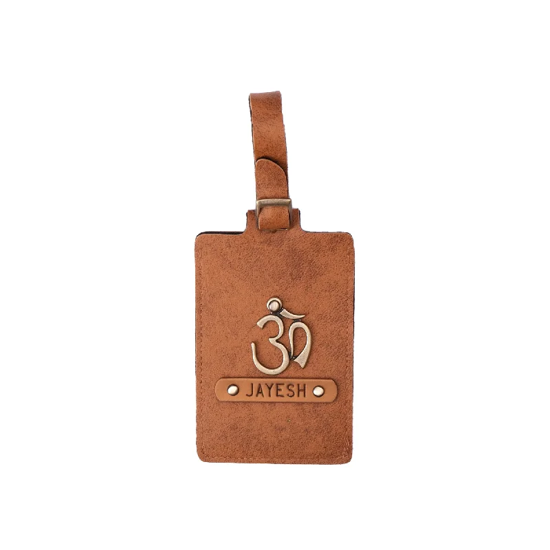 Camel Brown Luggage Tag - ID slot