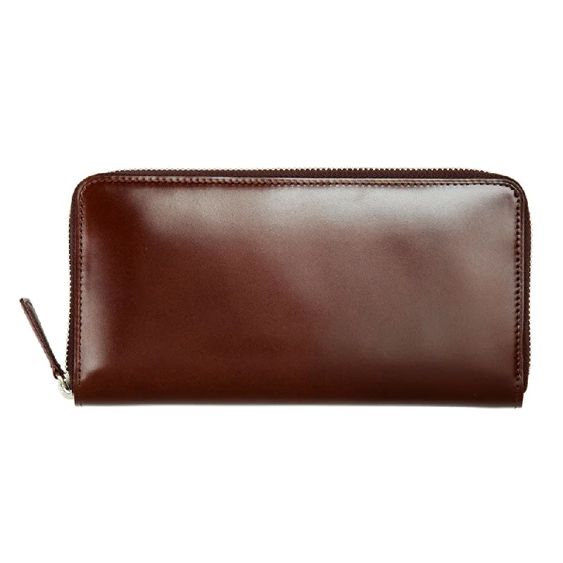 Cordovan Zip Long Wallet