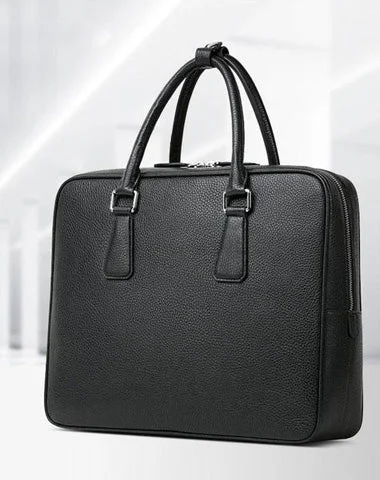 Genuine Leather Mens Briefcase Work Bags Laptop Bag Business Bag for Men