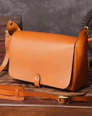 Handmade leather men Briefcase messenger vintage shoulder laptop bag vintage bag