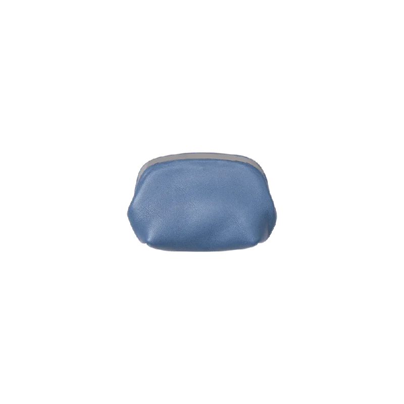 Indigo Mini Gamaguchi Coin Case