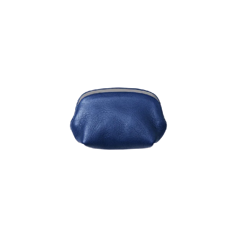 Indigo Mini Gamaguchi Coin Case