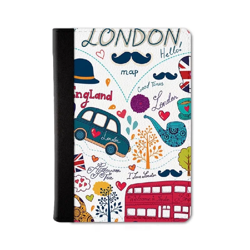 London Doodle Passport Wallet