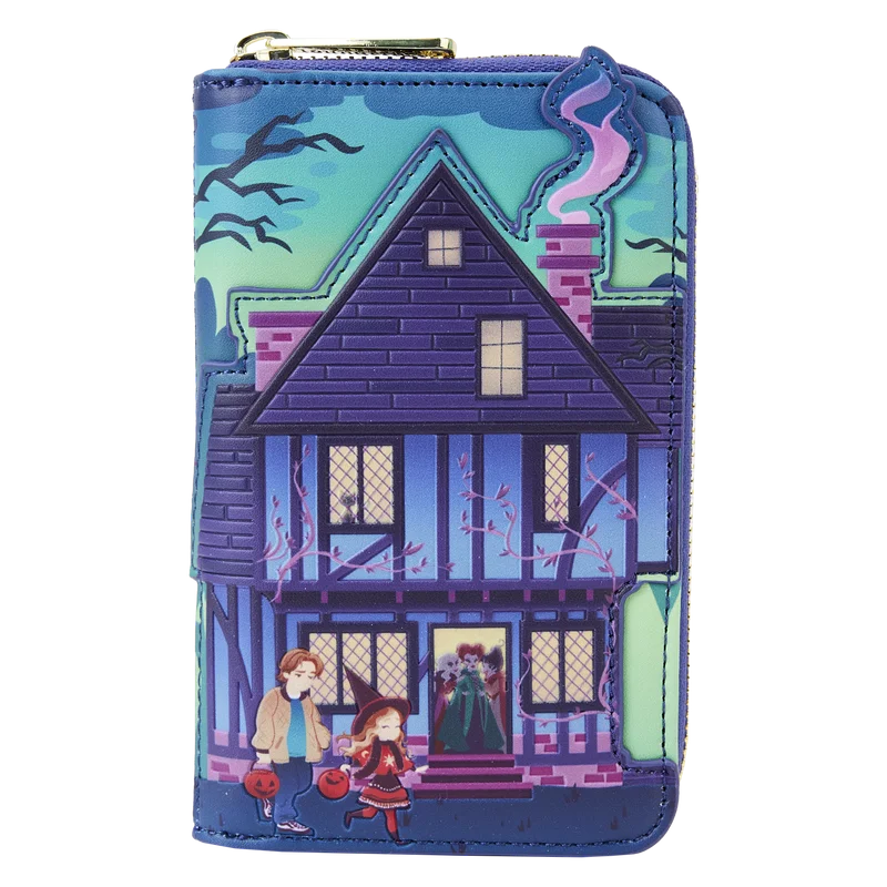 Loungefly Disney Hocus Pocus Sanderson Sisters’ House Glow Zip Around Wallet