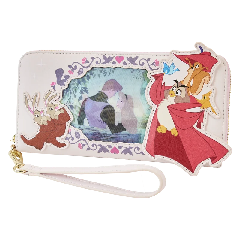 Loungefly Disney Sleeping Beauty Princess Lenticular Series Wristlet Wallet