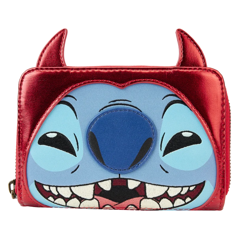 Loungefly Disney Stitch Devil Cosplay Zip-Around Wallet