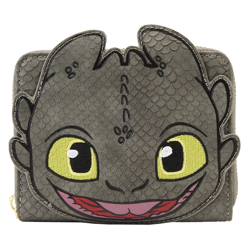 Loungefly Dreamworks How to Train Your Dragon Toothless Cosplay Zip Around Wallet