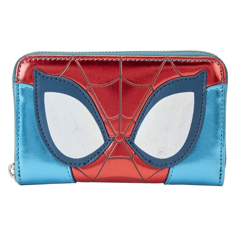 Loungefly Marvel Metallic Spider-Man Zip Around Wallet