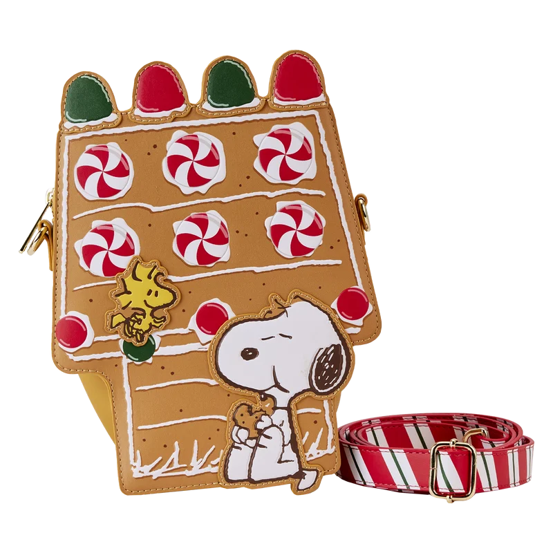 Loungefly Peanuts Snoopy Gingerbread House Scented Crossbody Bag