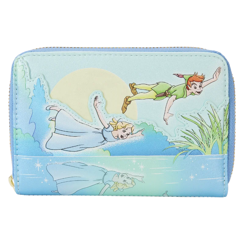 Loungefly Peter Pan You Can Fly Glow Zip Around Wallet