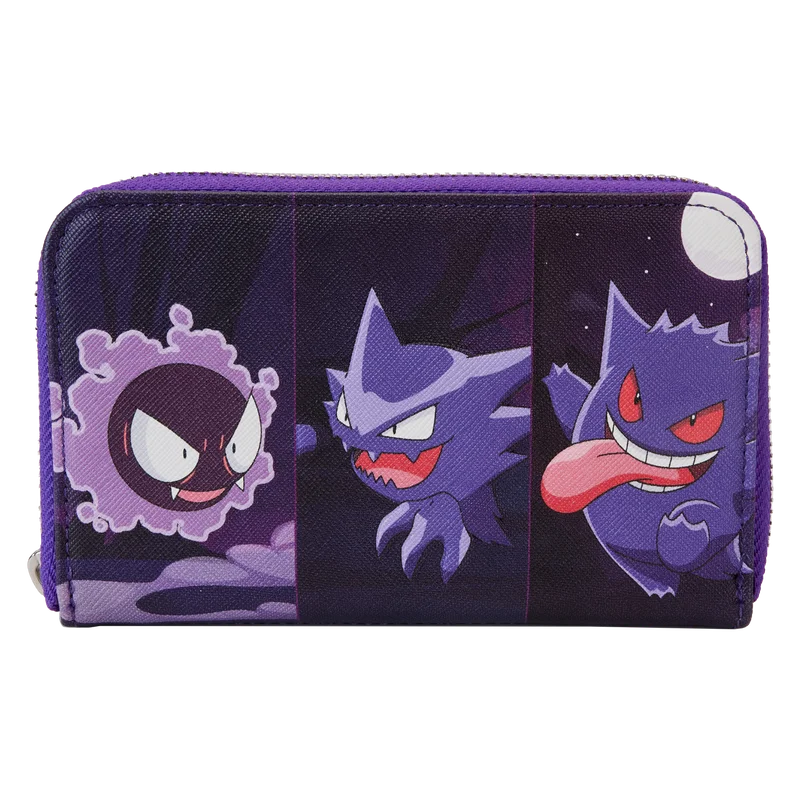 Loungefly Pokémon Gastly Evolutions Zip Around Wallet