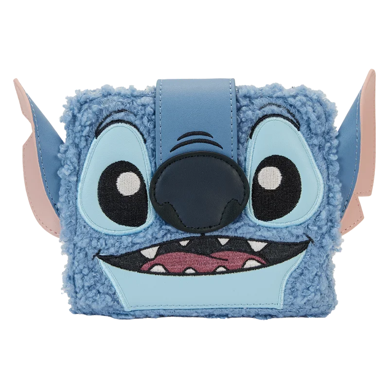 Loungefly Stitch Plush Sherpa Cosplay Bifold Wallet