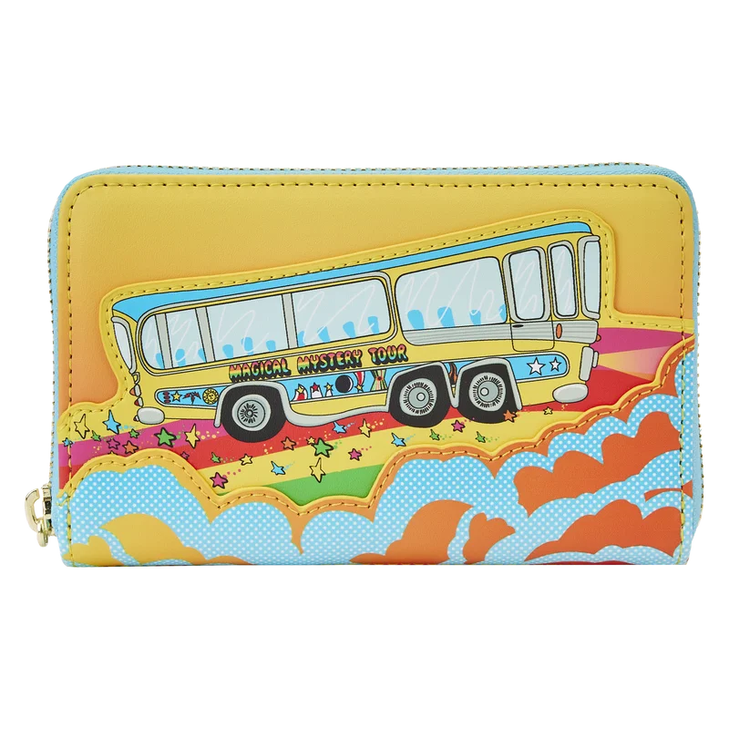 Loungefly The Beatles Magical Mystery Tour Bus Zip Around Wallet