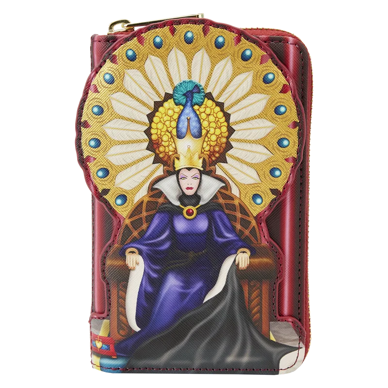 Loungfly Disney Snow White Evil Queen Throne Zip Around Wallet