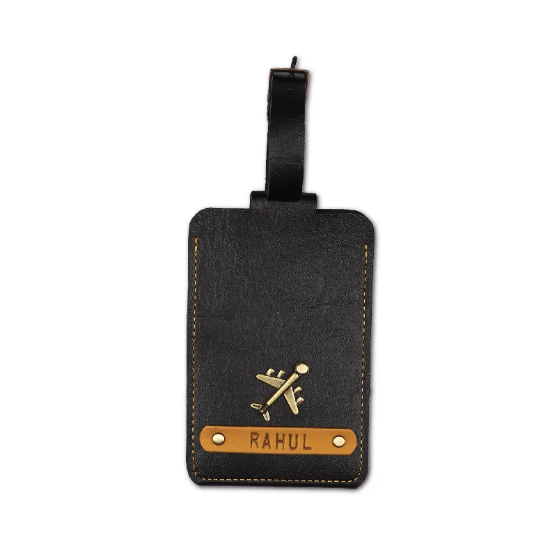 Black Luggage Tag - ID slot