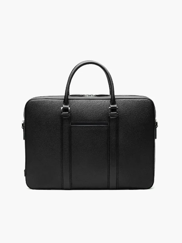 Manhattan Monochrome Leather Briefcase