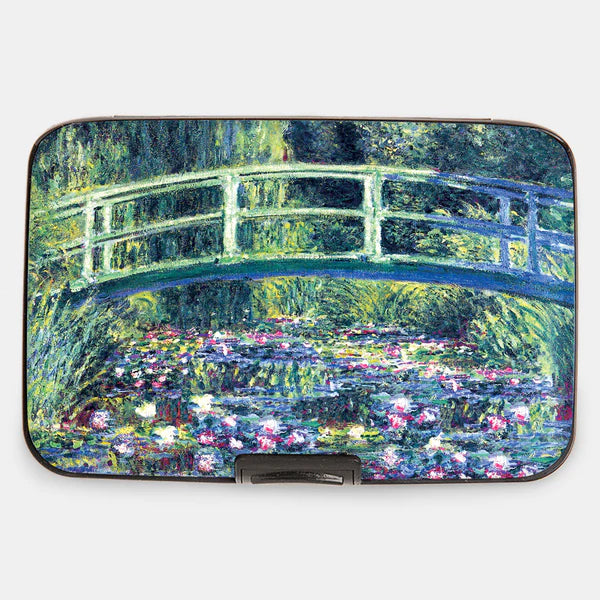 Monet Water Lily Pond & Japanese Bridge RFID Armored Wallet