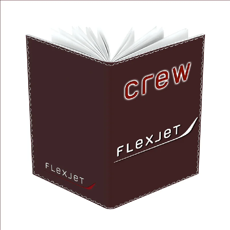 Flexjet Logo Brown Passport Cover