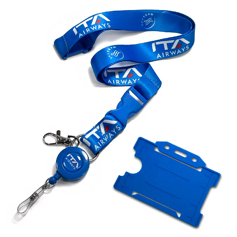 ITA Airways Dye Sublimation Lanyard Blue