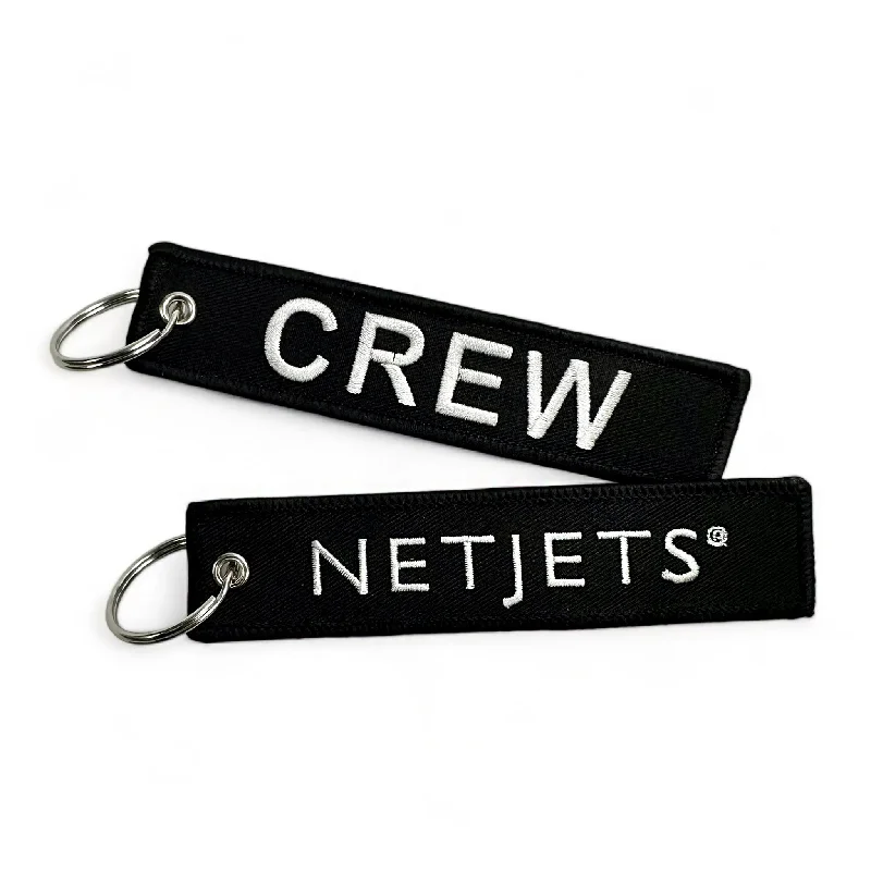 Netjets Crew Embroidered Keyring